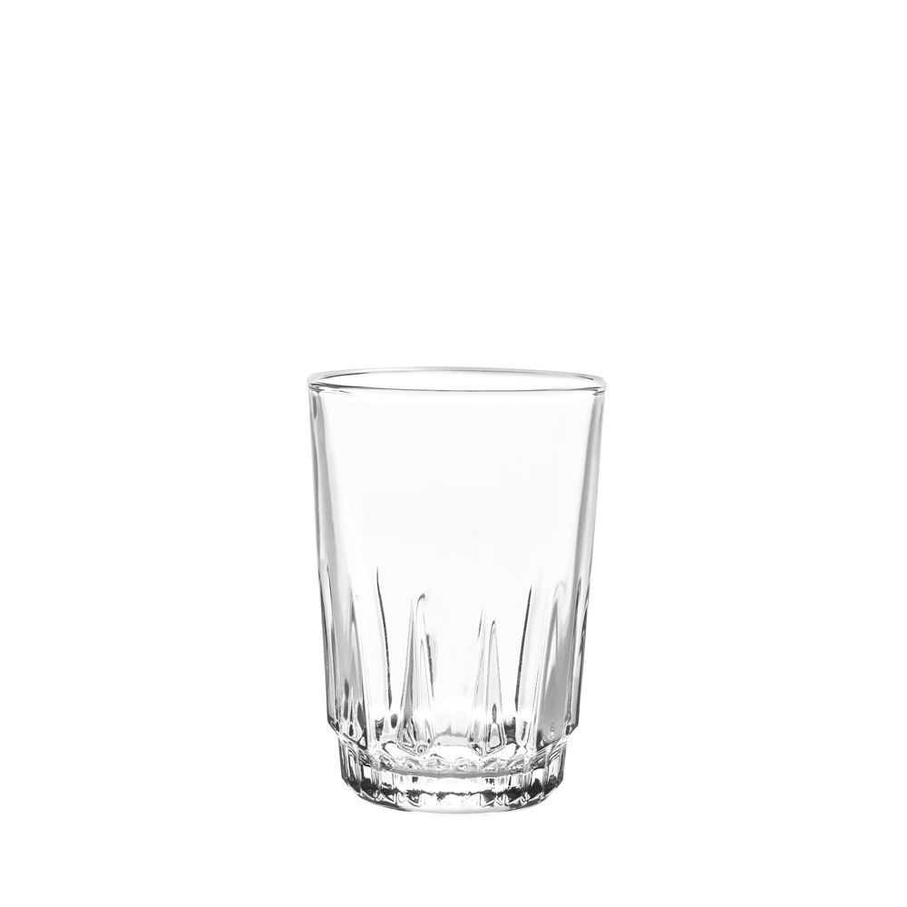 Juego de 6 vasos 218ml Prisma Cristar elaborados en vidrio