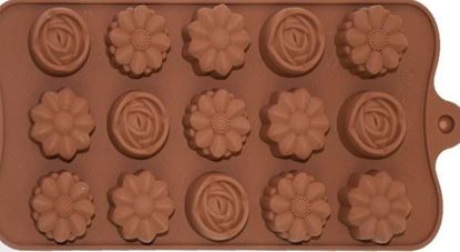 Foto de MOLDE SILICONA P/CHOCOLATE FORMA FLOR