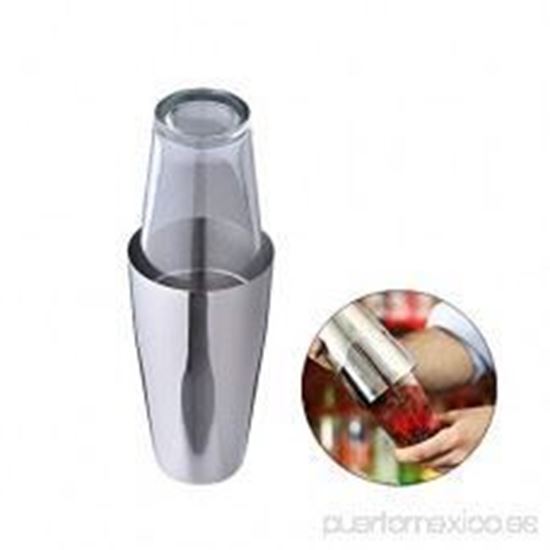 Foto de COCTELERA A/INOX. 30 OZ. C/VASO VIDRIO