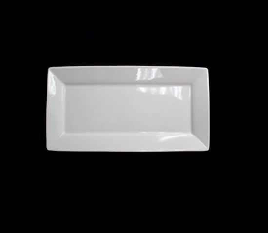 Foto de FUENTE RECTANGULAR 14" LOZA BLANCA # 12